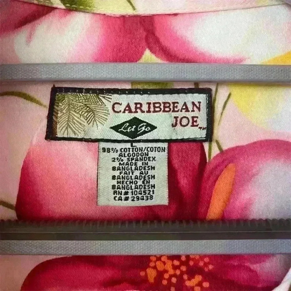 Caribbean Joe Women's Pink Floral Jacket Size L Casual Long Sleeve - Picture 2 of 9